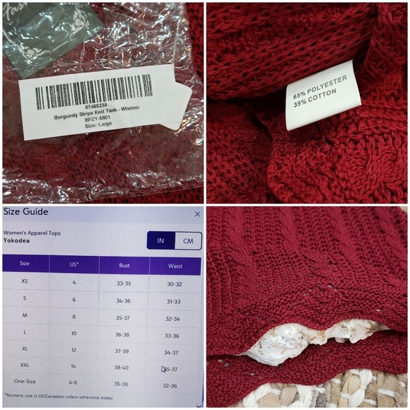 NWT sweater tank size M - Picture 6 of 8